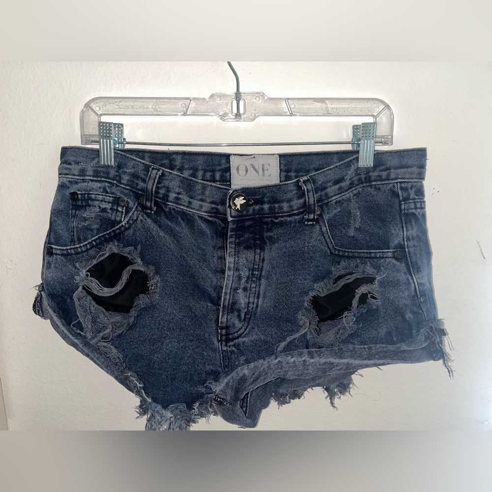 One Teaspoon Bandit Distressed Shorts